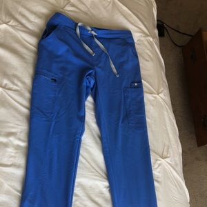 Figs Yola skinny scrub pant, ceil blue - XS